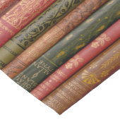 Mooie oude boekencijnen (Sage, Beige, Roos) Korte Tafelloper (Hoek)