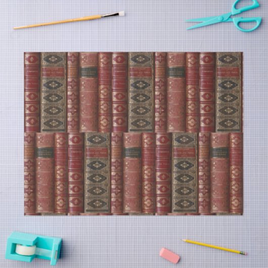 Mooie oude boekencijnen (woordenboek 2) tissuepapier (Craft)