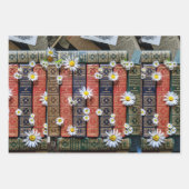 Mooie oude bogen, stekels en bloemen inpakpapier vel (Voorkant 2)