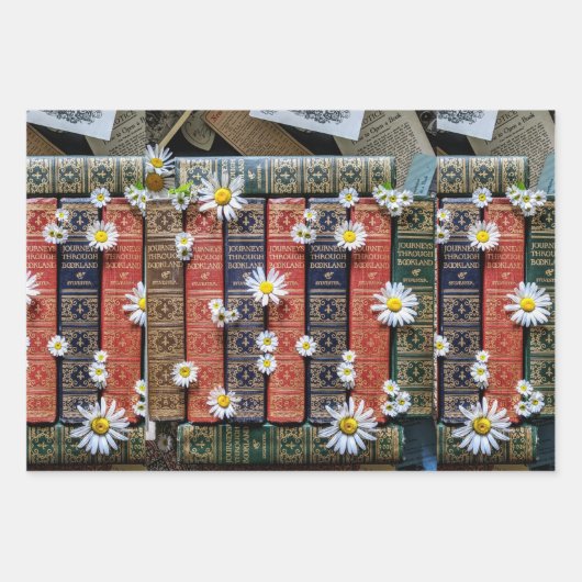 Mooie oude bogen, stekels en bloemen inpakpapier vel (Voorkant 2)