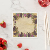 Mooie Oude Druivenranken Landelijke Papieren Borde Servet (Insitu)