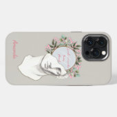 Mooie Oude Griekse Man Aangepaste Hoes voor Telefo iPhone Hoesje (Achterkant horizontaal)