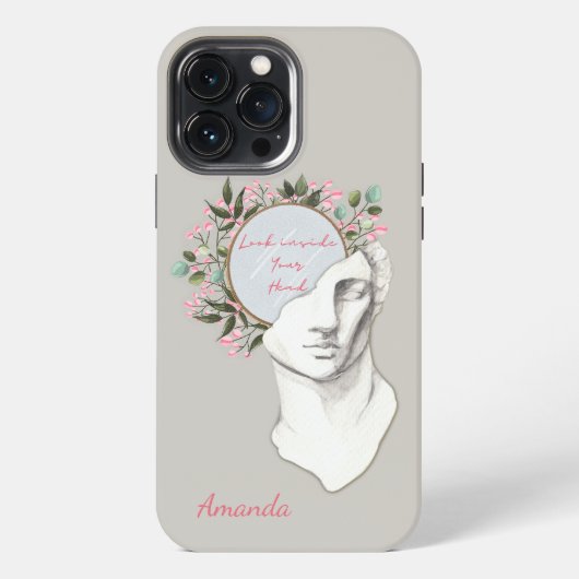 Mooie Oude Griekse Man Aangepaste Hoes voor Telefo iPhone Hoesje (Achterkant)