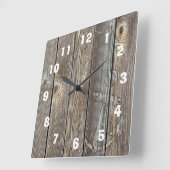 Mooie oude houten klok met witte anker (Hoek)