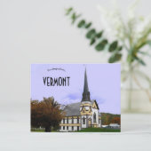 Mooie oude kerk in Oost-Oranje Vermont Briefkaart (Staand voorkant)