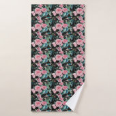 Mooie Oude Roze Rozen Badkamer Bad Handdoek (Badhanddoek)