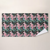 Mooie Oude Roze Rozen Badkamer Bad Handdoek (Badhanddoek)