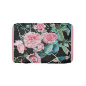 Mooie oude roze rozen badmat (Voorkant)