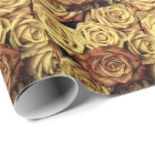 Mooie oude Rozen Cadeaupapier (Rol Hoek)
