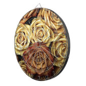 Mooie oude Rozen Dartbord (Voorkant Rechts)