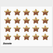 Mooie oude Rozen Ster Sticker (Vel)