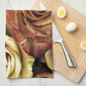 Mooie oude Rozen Theedoek (Quarter Fold)