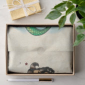 Mooie oude school Zeemeermin Tissuepapier (Geschenk)