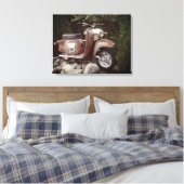 Mooie oude scooter enkele print (Insitu (Slaapkamer))