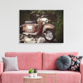 Mooie oude scooter enkele print (Insitu (Woonkamer))