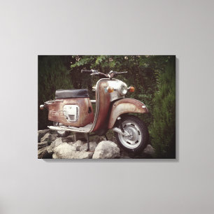 Mooie oude scooter enkele print