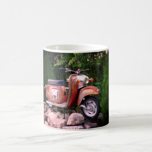 Mooie oude scooter wit 325 ml Classic wit Mok (Center)