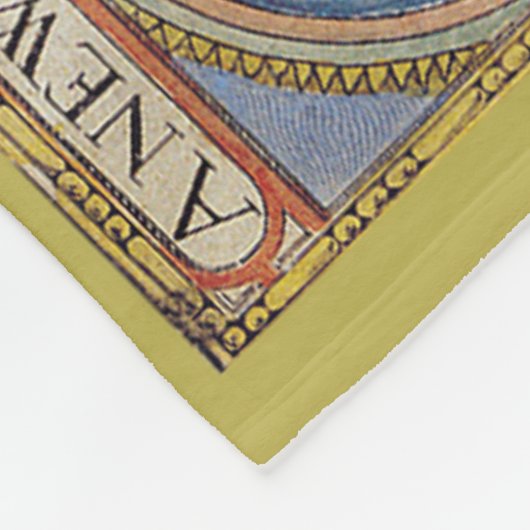 Mooie  oude wereldkaart fleece deken (Hoek)