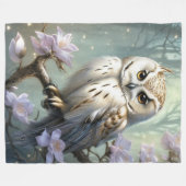 Mooie Owl Fleece Deken (Voorkant (Horizontaal))