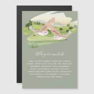 Mooie OWLS die op het platteland vliegen