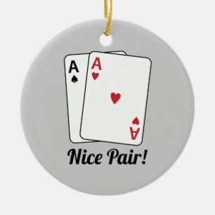 Mooie paar keramisch ornament