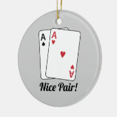 Mooie paar keramisch ornament (Links)