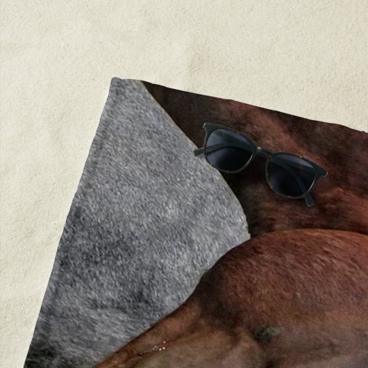 Mooie paard Aangepaste badhanddoek (In situ)