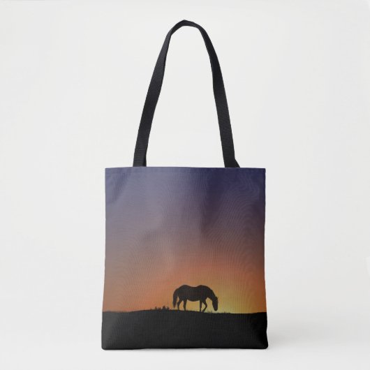 Mooie paard en Canvas tas (Voorkant)