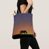 Mooie paard en Canvas tas (Dichtbij)