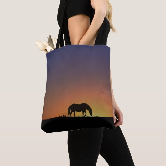 Mooie paard en Canvas tas (Dichtbij)