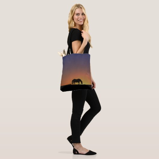 Mooie paard en Canvas tas (Op model)