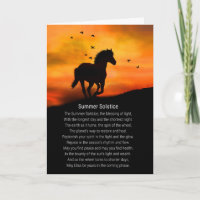 Mooie Paard en Gedicht Zomerzonnewende