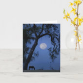 Mooie paard en Kaart voor onbeschreven moedermelk (Gele Bloem)