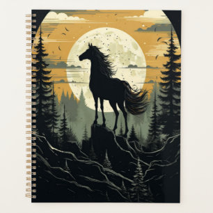 Mooie paard en maan planner