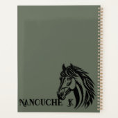 Mooie paard en maan planner (Achterkant)