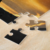 Mooie paard en Sun Jigzaag Puzzle Legpuzzel (Zijkant)