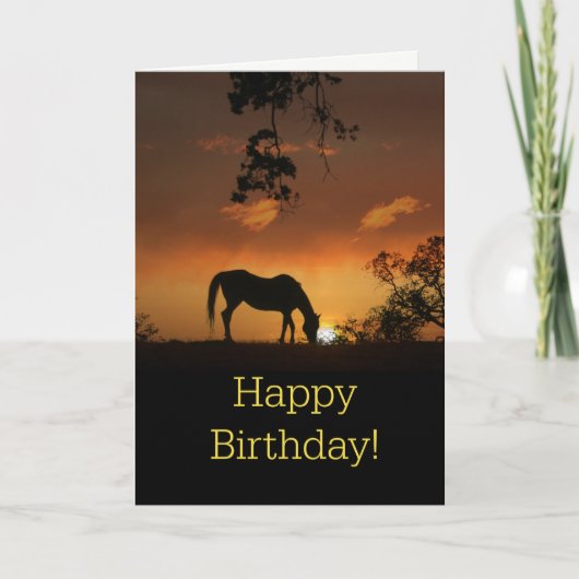 Mooie paard Happy Birthday Kaart (Voorkant)