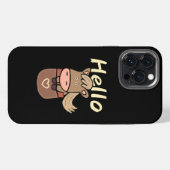 Mooie paard in zak iPhone hoesje (Achterkant horizontaal)
