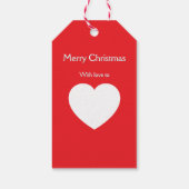 Mooie Paard Kerstcadeau Tag Cadeaulabel (Achterkant)