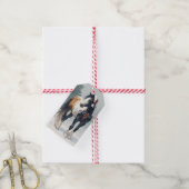 Mooie Paard Kerstcadeau Tag Cadeaulabel (Met Touw)