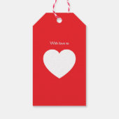Mooie Paard Kerstcadeautag Cadeaulabel (Achterkant)