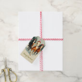 Mooie Paard Kerstcadeautag Cadeaulabel (Met Touw)