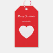 Mooie Paard Kerstcadeautag Cadeaulabel (Achterkant)