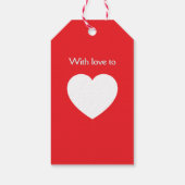 Mooie Paard Kerstcadeautag Cadeaulabel (Achterkant)