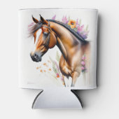 Mooie Paard Lente Bloemen Blikjeskoeler (Voorkant)