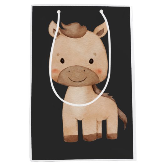 Mooie paard medium cadeauzakje (Voorkant)