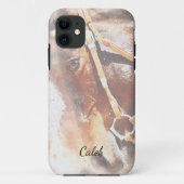 Mooie paard naam aanpassen Case-Mate iPhone case (Achterkant)