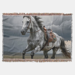 Mooie, paard, natuur, werpen deken