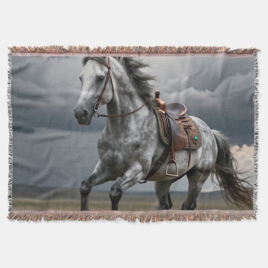 Mooie, paard, natuur, werpen deken (Voorkant)