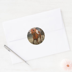 Mooie Paard Verrassingen Eigenaren In Match Race Ronde Sticker